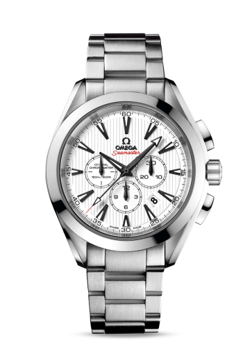 Omega 231.10.44.50.04.001 : Seamaster Aqua Terra 150M Co-Axial 44 Chronograph Co-Axial Stainless Steel / White / Bracelet