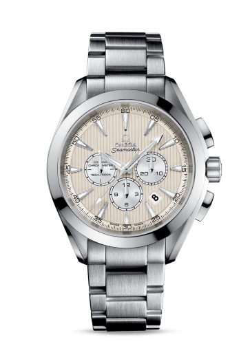 Omega 231.10.44.50.09.001 : Seamaster Aqua Terra 150M Co-Axial 44 Chronograph Stainless Steel / Ivory / Bracelet