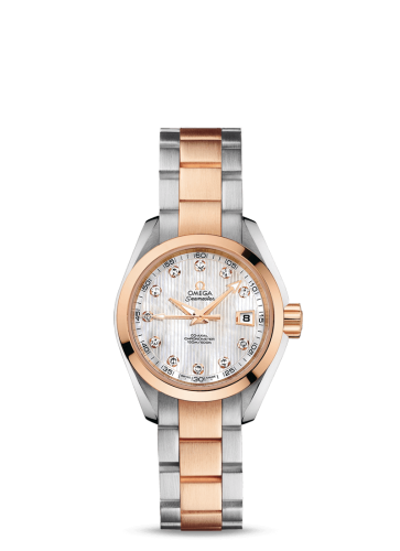 Omega 231.20.30.20.55.001 : Seamaster Aqua Terra 150M Co-Axial 30 Stainless Steel / Red Gold / MOP / Bracelet