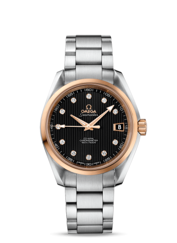 Omega 231.20.39.21.51.003 : Seamaster Aqua Terra 150M Co-Axial 38.5 Stainless Steel / Red Gold / Black / Bracelet