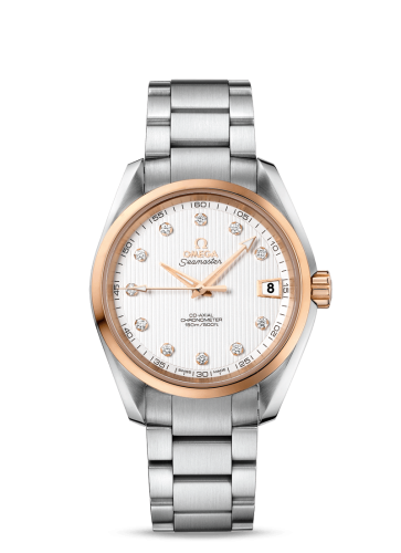 Omega 231.20.39.21.52.003 : Seamaster Aqua Terra 150M Co-Axial 38.5 Stainless Steel / Red Gold / Silver / Bracelet