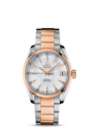 Omega 231.20.39.21.55.001 : Seamaster Aqua Terra 150M Co-Axial 38.5 Stainless Steel / Red Gold / MOP / Bracelet