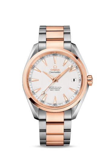 Omega 231.20.42.21.02.001 : Seamaster Aqua Terra 150m Master Co-Axial 41.5 Stainless Steel / Red Gold / Silver / Bracelet