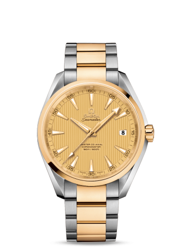 Omega 231.20.42.21.08.001 : Seamaster Aqua Terra 150m Master Co-Axial 41.5 Stainless Steel / Yellow Gold / Champagne / Bracelet