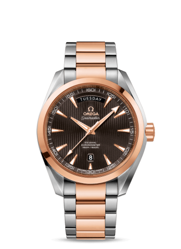 Omega 231.20.42.22.06.001 : Seamaster Aqua Terra 150m Co-Axial 41.5 Day-Date Stainless Steel / Red Gold / Grey / Bracelet