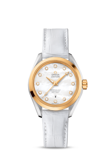 Omega 231.23.34.20.55.002 : Seamaster Aqua Terra 150M Master Co-Axial 34 Stainless Steel / Yellow Gold / MOP