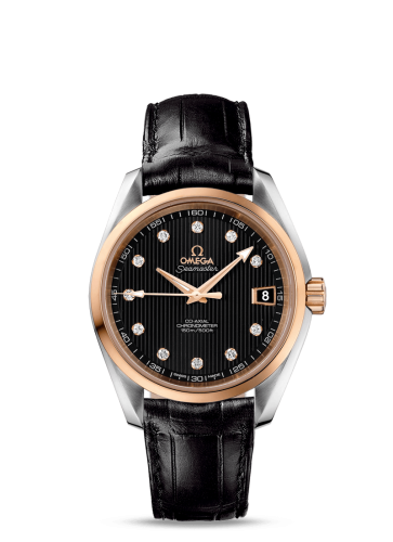 Omega 231.23.39.21.51.001 : Seamaster Aqua Terra 150M Co-Axial 38.5 Stainless Steel / Red Gold / Black
