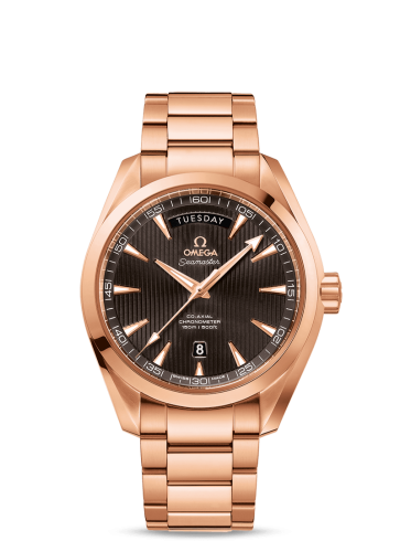 Omega 231.50.42.22.06.001 : Seamaster Aqua Terra 150m Co-Axial 41.5 Day-Date 41.5mm Red Gold / Grey / Bracelet