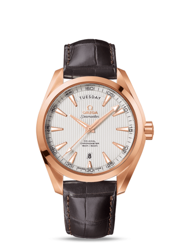 Omega 231.53.42.22.02.001 : Seamaster Aqua Terra 150m Co-Axial 41.5 Day-Date Red Gold / Silver