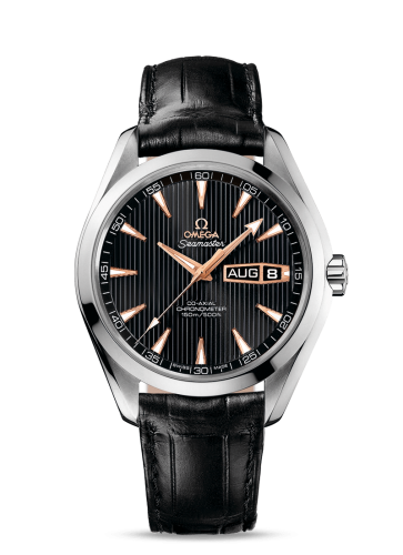 Omega 231.53.43.22.01.001 : Seamaster Aqua Terra 150m Co-Axial 43 Annual Calendar White Gold / Grey