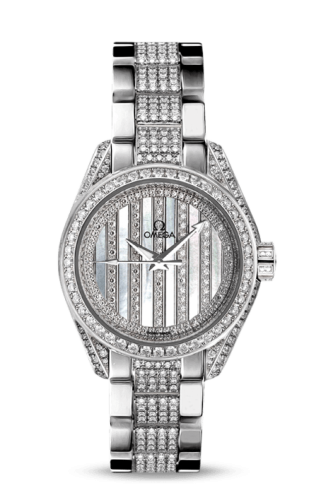 Omega 231.55.30.20.55.003 : Seamaster Aqua Terra 150M Co-Axial 30 White Gold / Diamond / MOP / Bracelet