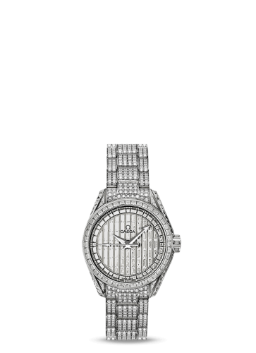 Omega 231.55.30.20.99.003 : Seamaster Aqua Terra 150M Co-Axial 30 White Gold / Baguette / Baguette / Bracelet