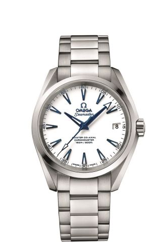 Omega 231.90.39.21.04.001 : Seamaster Aqua Terra 150M Master Co-Axial 38.5 Titanium / White / Bracelet / GoodPlanet