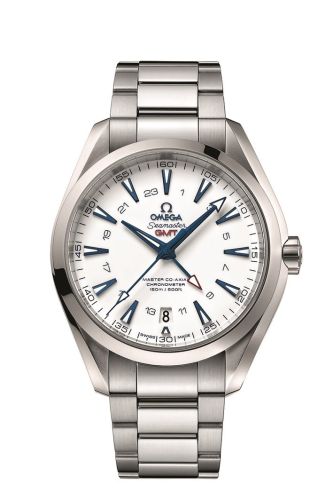 Omega 231.90.43.22.04.001 : Seamaster Aqua Terra 150M Co-Axial 43 GMT Titanium / White / Bracelet / GoodPlanet