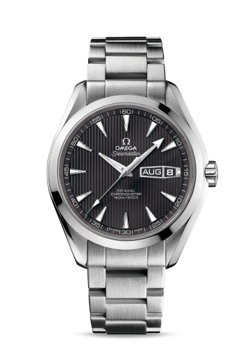 Omega 231.10.43.22.06.001 : Seamaster Aqua Terra 150m Co-Axial 43 Annual Calendar Stainless Steel / Grey / Bracelet