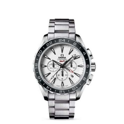 Omega 231.10.44.52.04.001 : Seamaster Aqua Terra 150M Co-Axial 44 GMT Chronograph Stainless Steel / Silver / Bracelet