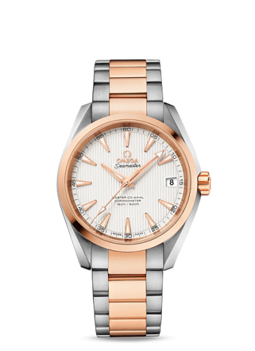 Omega 231.20.39.21.02.001 : Seamaster Aqua Terra 150m Master Co-Axial 38.5 Stainless Steel / Red Gold / Silver / Bracelet