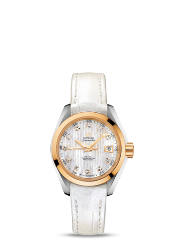 Omega 231.23.30.20.55.002 : Seamaster Aqua Terra 150M Co-Axial 30 Stainless Steel / Yellow Gold / MOP