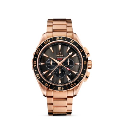 Omega 231.50.44.52.06.001 : Seamaster Aqua Terra 150M Co-Axial 44 GMT Chronograph Red Gold / Grey / Bracelet