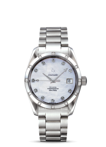 Omega 2505.75.00 : Seamaster Aqua Terra 150M Co-Axial 36.2 Stainless Steel / Diamond / MOP / Bracelet