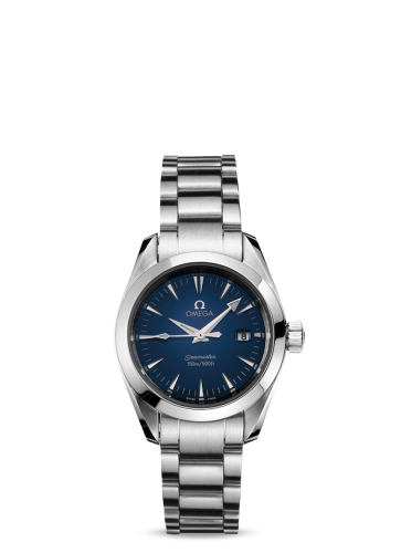 Omega 2577.80.00 : Seamaster Aqua Terra 150M Quartz 29.2 Stainless Steel / Blue / Bracelet