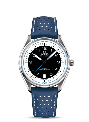 Omega 522.32.40.20.01.001 : Seamaster Master Co-Axial 39.5 Olympic Timekeeper Stainless Steel / Black / Blue