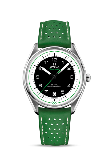 Omega 522.32.40.20.01.005 : Seamaster Master Co-Axial 39.5 Olympic Timekeeper Stainless Steel / Black / Green