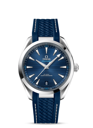 Omega 220.12.41.21.03.001 : Seamaster Aqua Terra 150M Master Chronometer 41 Stainless Steel / Blue / Rubber