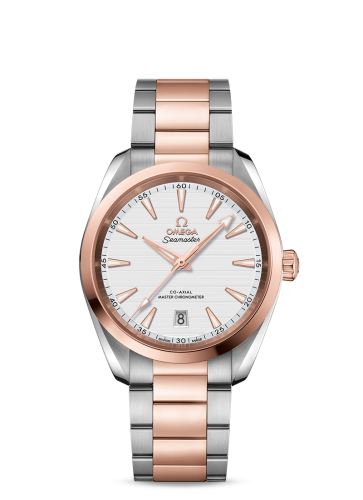 Omega 220.20.38.20.02.001 : Seamaster Aqua Terra 150M Master Chronometer 38 Stainless Steel / Sedna Gold / Silver / Bracelet