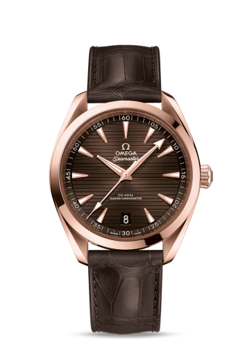 Omega 220.53.41.21.13.001 : Seamaster Aqua Terra 150M Master Chronometer 41 Sedna Gold / Brown / Alligator