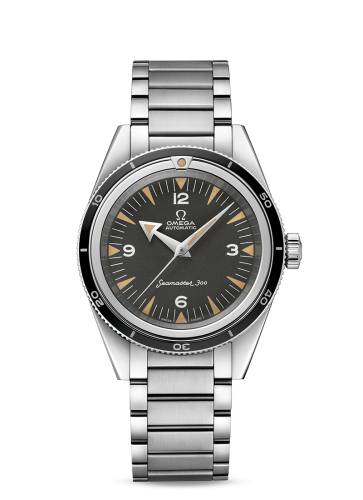 Omega 234.10.39.20.01.001 : Seamaster 300 Master Co-Axial Stainless Steel / Black / Bracelet / 60th Anniversary