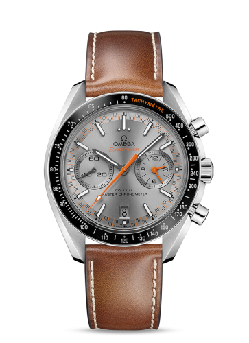 Omega 329.32.44.51.06.001 : Speedmaster Racing Master Co-Axial Stainless Steel / Grey / Calf