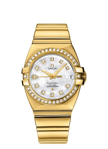 Omega 1199.75.00 : Constellation Co-Axial 31 Double Eagle Yellow Gold - Diamond / MOP