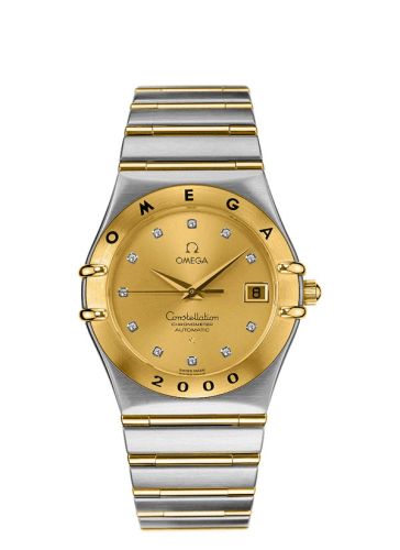 Omega 1203.15.00 : Constellation 35.5 Automatic Chronometer Stainless Steel / Yellow Gold / Champagne