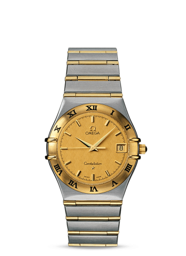 Omega 1212.10.00 : Constellation Quartz 33.5 Stainless Steel / Yellow Gold / Champagne