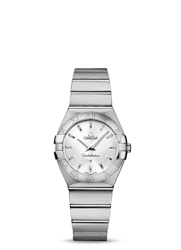 Omega 123.10.27.60.02.001 : Constellation Quartz 27 Brushed Stainless Steel / Silver