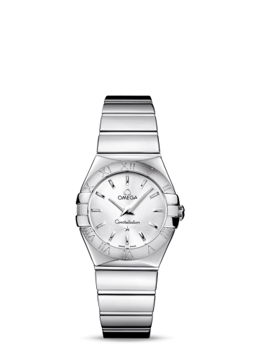 Omega 123.10.27.60.02.002 : Constellation Quartz 27 Polished Stainless Steel / Silver