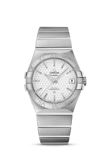 Omega 123.10.35.20.02.002 : Constellation Co-Axial 35 Stainless Steel / Lozenge Silver