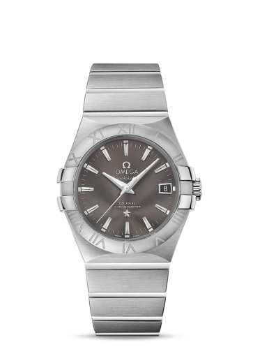 Omega 123.10.35.20.06.001 : Constellation Co-Axial 35 Stainless Steel / Grey