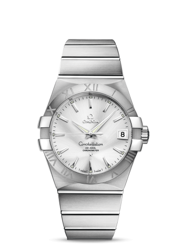 Omega 123.10.38.21.02.001 : Constellation Co-Axial 38 Stainless Steel / Silver