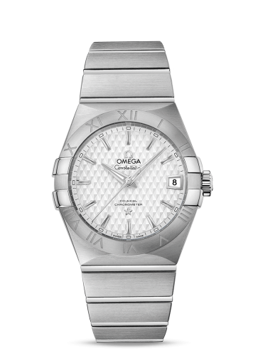 Omega 123.10.38.21.02.003 : Constellation Co-Axial 38 Stainless Steel / Silver Lozenge