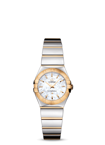 Omega 123.20.24.60.05.004 : Constellation Quartz 24 Polished Stainless Steel / Yellow Gold / MOP