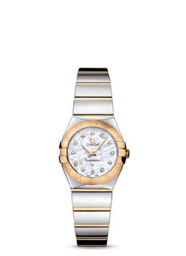 Omega 123.20.24.60.55.004 : Constellation Quartz 24 Polished Stainless Steel / Yellow Gold / MOP