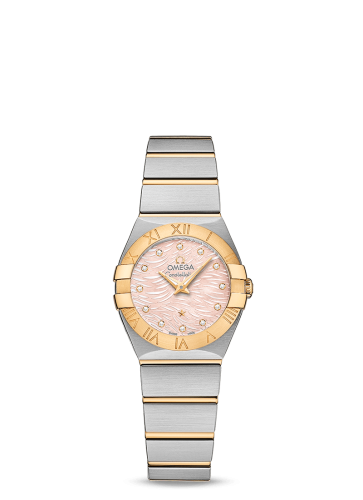 Omega 123.20.24.60.57.004 : Constellation Quartz 24 Stainless Steel / Yellow Gold / Pink MOP