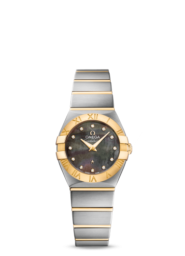 Omega 123.20.24.60.57.006 : Constellation Quartz 24 Stainless Steel / Yellow Gold / Grey MOP