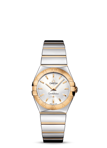 Omega 123.20.27.60.02.004 : Constellation Quartz 27 Polished Stainless Steel / Yellow Gold / Silver