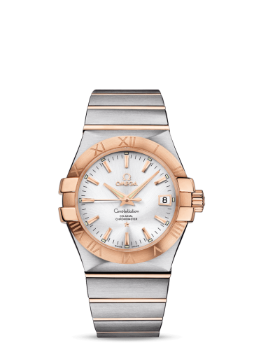 Omega 123.20.35.20.02.001 : Constellation Co-Axial 35 Stainless Steel / Red Gold / Silver