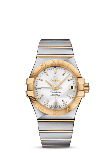 Omega 123.20.35.20.02.002 : Constellation Co-Axial 35 Stainless Steel / Yellow Gold / Silver