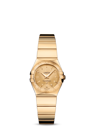 Omega 123.50.24.60.08.002 : Constellation Quartz 24 Polished Yellow Gold / Champagne