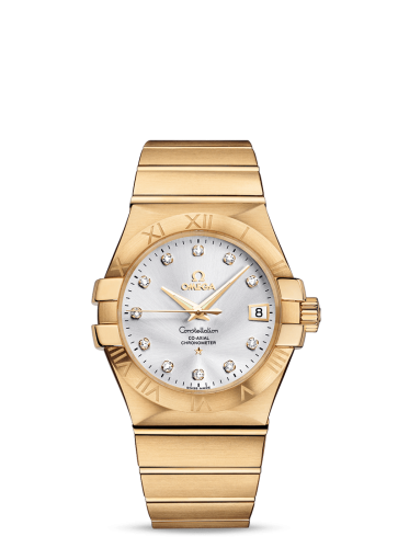 Omega 123.50.35.20.52.002 : Constellation Co-Axial 35 Yellow Gold / Silver